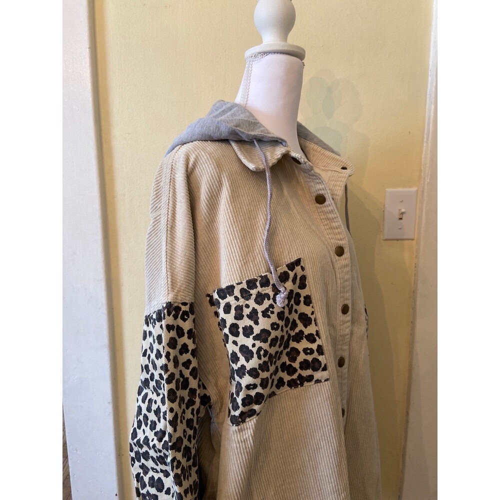 OLI HALI TOP OLI & HALI shirt Oli and Hali long sleeve snap down pockets boho SM - Picture 7 of 12